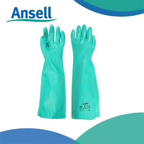 Ansell Solvex 37 185 Safety Chemical Gloves