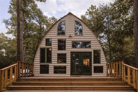 Stunning Wall Of Windows Makes The 20 Arched Cabin Special