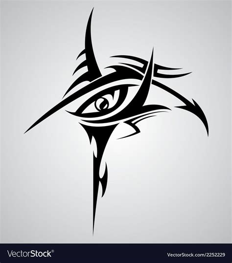 Eyes Tribal Tattoo Design Royalty Free Vector Image Aff Tattoo