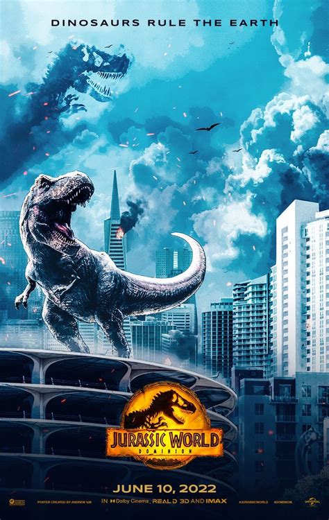 Jurassic World Dominion Poster T Rex Rexy Hd 2022 Dinosaurios