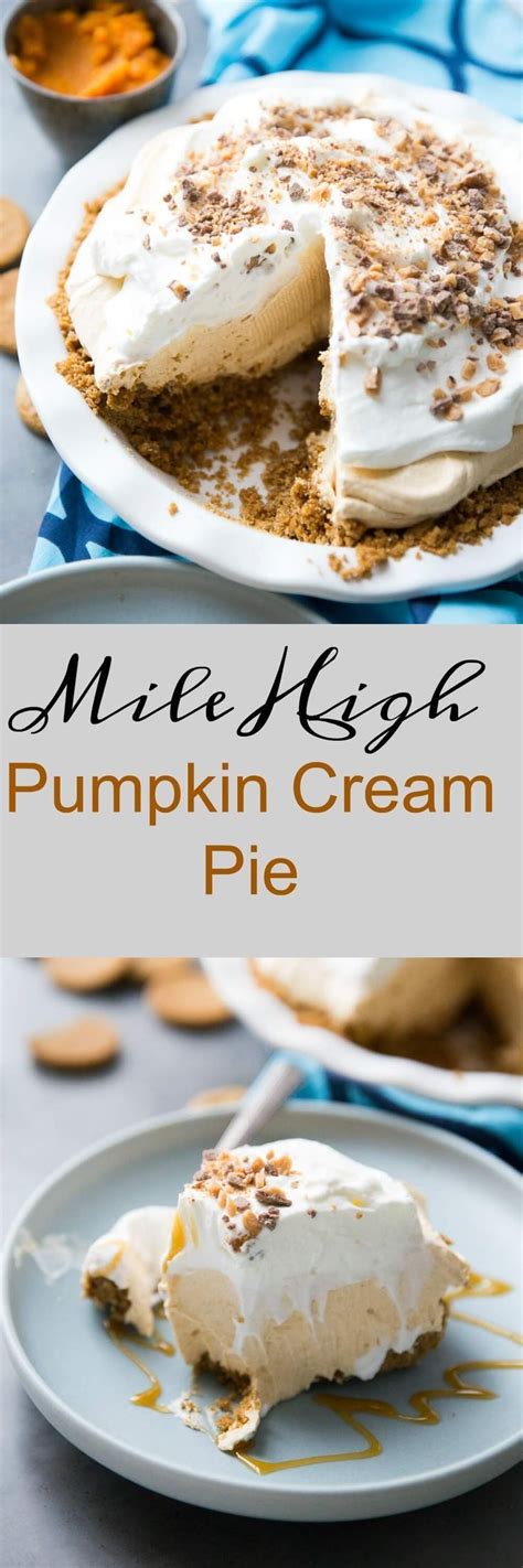See more ideas about christmas desserts, dessert recipes, christmas food desserts. This pumpkin cream pie is no ordinary Thanksgiving pie! It is light and fluffy with the ...