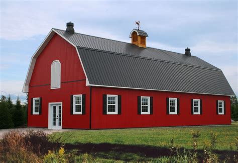 Metal Roofing And Metal Cladding For Agricultural Farm Buildings Gambrel Barn Metal Barn