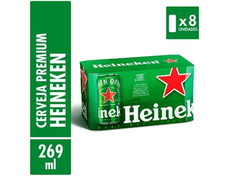 Cerveja Heineken Puro Malte Lager Unidades Lata Ml