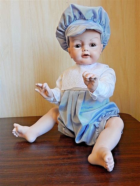 All Porcelainbisque Antique Reproduction Baby Doll By Artist Donna