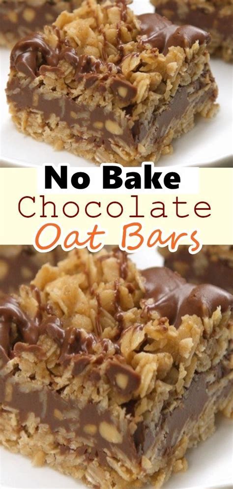Bring to room temperature before cutting into bars. No Bake Chocolate Oat Bars - Skinny Recipes | Healthy ...