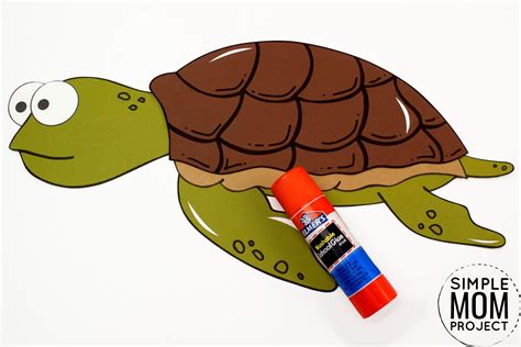 Cut And Paste Sea Turtle Craft For Kids With Free Template