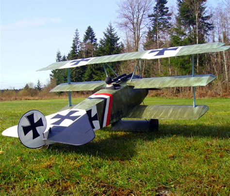 Fokker Dr1 N152 Sport 16 Scale Ww1 German Fighter Model Airplane Kit