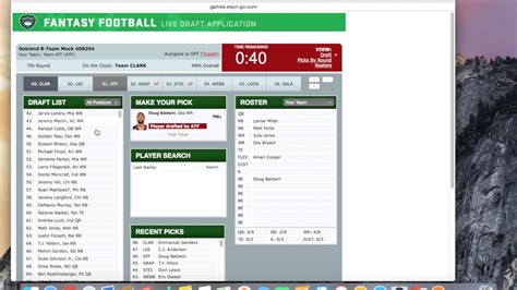 It's easy and intuitive to sign up; ESPN Fantasy Football Mock Draft 2016 #3 - YouTube