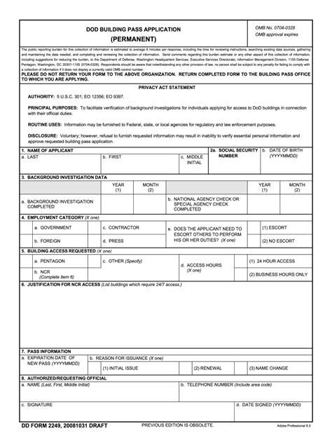 Dd2249 2008 2024 Form Fill Out And Sign Printable Pdf Template