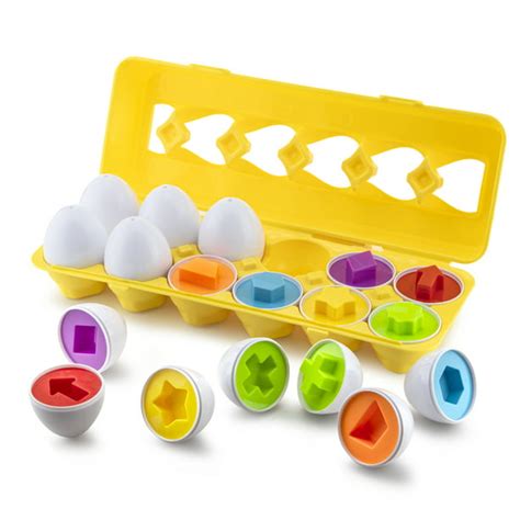 Play Brainy Shape And Color Matching Eggs Fun Matching Egg Toy