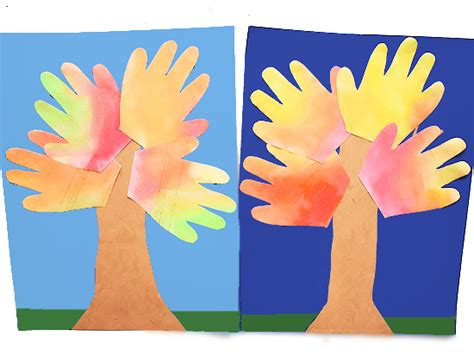 Handprint Fall Tree Craft Our Kid Things
