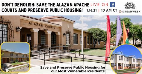don t demolish save the alazán apache courts and preserve public housing