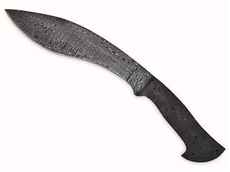 Custom Hand Made Damascus Steel Blade Blank For Gurkha Kukri Etsy