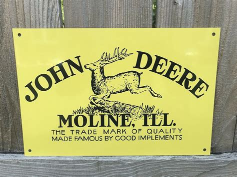 John Deere Farm Implements Vintage Style Sign Etsy