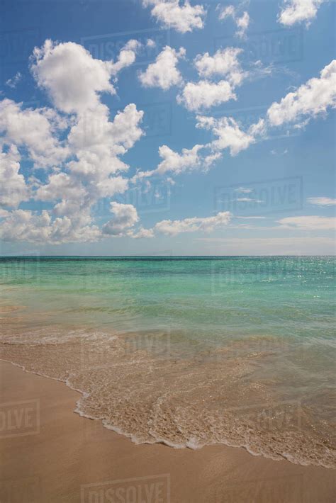White Clouds Over Tropical Sea Stock Photo Dissolve