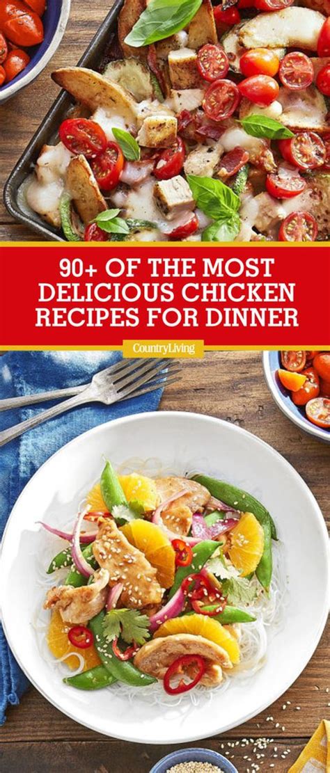 So many great dinner ideas … i know i'll be trying several. 90 Best Chicken Dinner Recipes - Top Easy Chicken Dishes ...