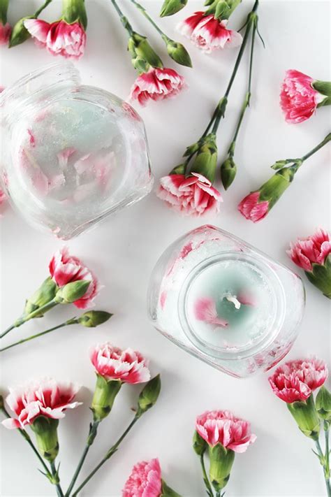 Diy ‘pretty In Pink’ Floral Candles Perfect For Mother’s Day Gel Candle Diy Diy Candles