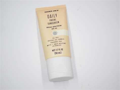 Trader Joes Daily Facial Sunscreen Review And Comparsion To Supergoop