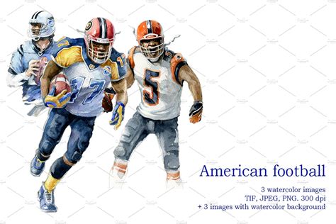 American Football Sports Illustrations Creative Market