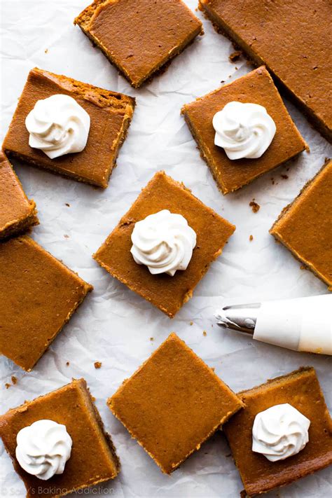 easy pumpkin pie bars recipe video sally s baking addiction