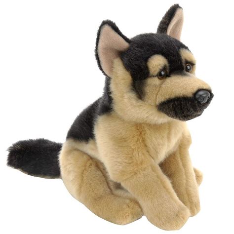 Toys R Us Plush 9 Inch German Shepherd Black And Tan Dog Stuffed