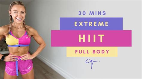 30 Min Extreme Full Body Hiit Workout At Home Low Impact Caroline