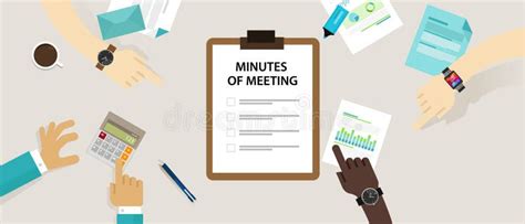 Meeting Minutes Stock Illustrations 1075 Meeting Minutes Stock