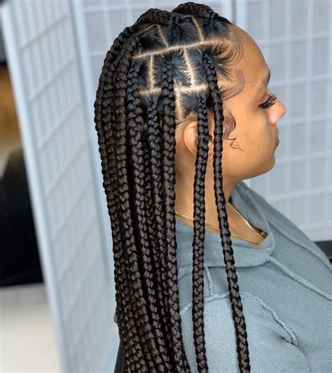 Lc Beauty Salon On Instagram Xlarge Knotless Braids This