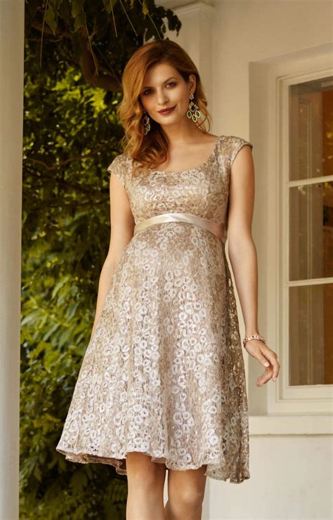 Maternity wedding dresses uk are simple white gowns, but they have evolved in ways unimaginable over the centuries. Eliza Maternity Dress Short Gold Rush - Maternity Wedding ...