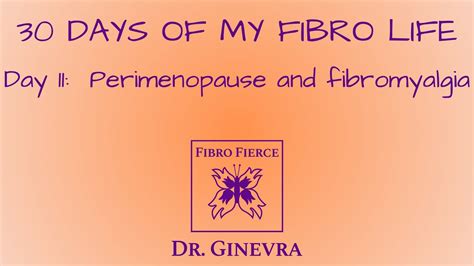 Day 11 Perimenopause And Fibromyalgia Youtube