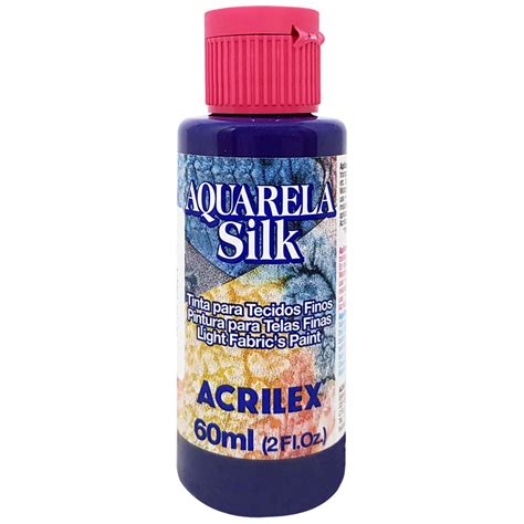 Tinta Para Tecido Aquarela Silk 60ml 540 Violeta Cobalto Acrilex