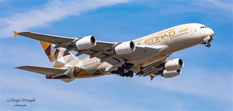 Etihad Airways Airbus A380 800 Rotating Out From Londons Flickr