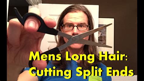 But although genetics plays a role in your hair's ability to grow without breakage, there are steps you can take to reduce your risk for split ends. Mens Long Hair: Cutting Split Ends (How to) - YouTube