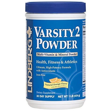 Buy Lindberg Varsity 2 Powder Multi Vitamin And Mineral Natural Orange