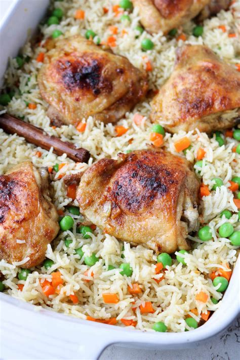 Oven Baked Chicken And Rice Pilaf Stephanie Kay Nutrition