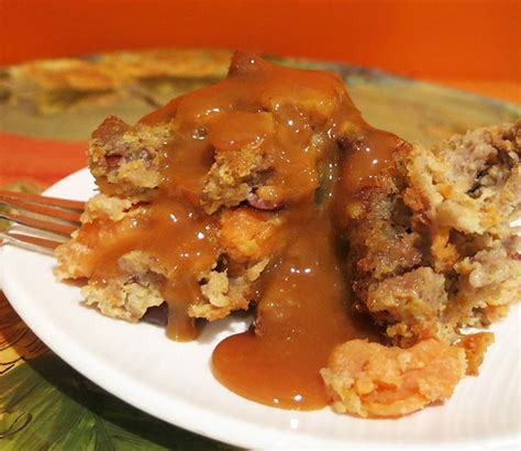 Bake until the nuts are toasted and the casserole has. Sweet Potato Bread Pudding with Caramel - Bruce's Yams | Recipe | Sweet potato bread pudding ...