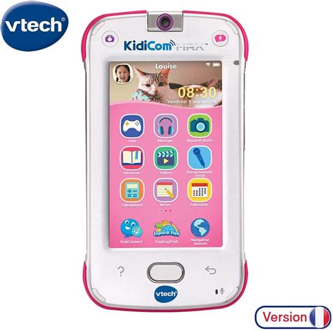 Vtech Kidicom Max Rose Smartphone Pour Enfant Volutif Ultra R Sistant S Curis Avec
