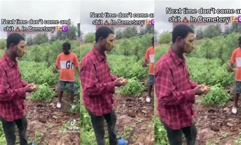 A Young Ghanaian Guy Made To Eat His Own Feces After He Was Caught