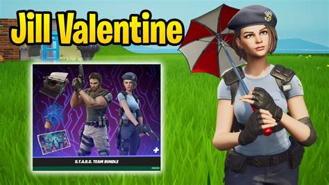 Jill Valentine Skin Gameplay Review In Fortnite Resident Evil Outfit