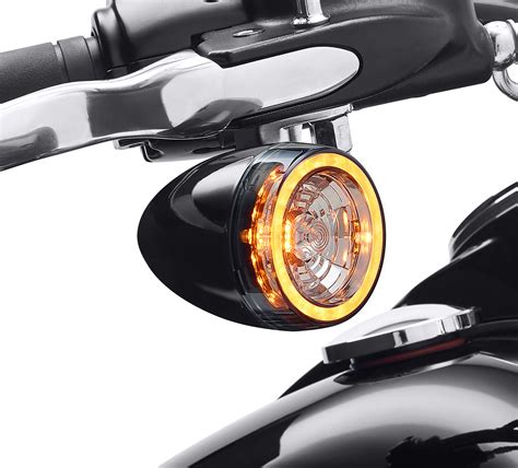 Motorcycle Led Turn Signal Rearview Mirrors For Harley Davidson Sportster Dyna Motors Automotive