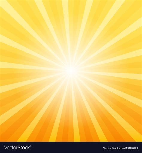 Orange Sunray Background Royalty Free Vector Image