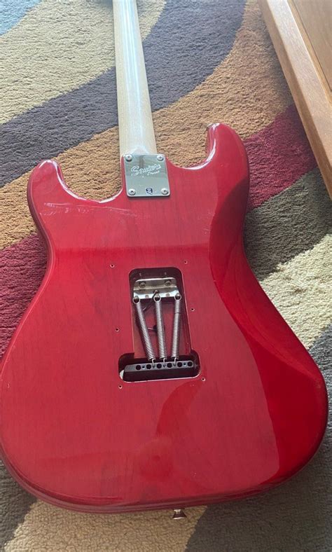 Squier Cherry Sunburst Standard Stratocaster Hobbies Toys Music