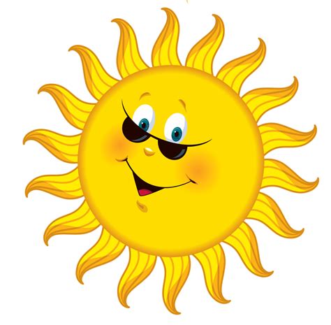 Красивое солнце в очках Солнце Картинки Png Галерейка