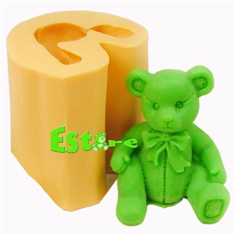 Silicone Candle Mould Diy 3d Bear Mold Candle Molds Diy Silicone Candle Molds Diy Candles