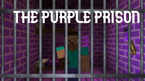 I Got Stuck In A Minecraft Purple Prison Youtube