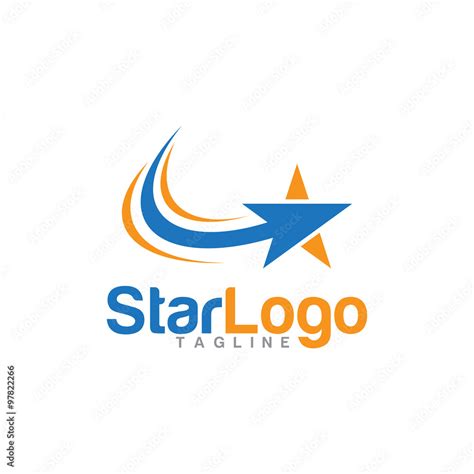 Vector Arrow Star Logo Icon Stock Vector Adobe Stock