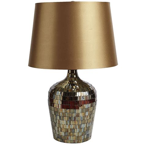 Amber Mosaic Table Lamp Lamp Mosaic Lamp Decorative Table Lamps