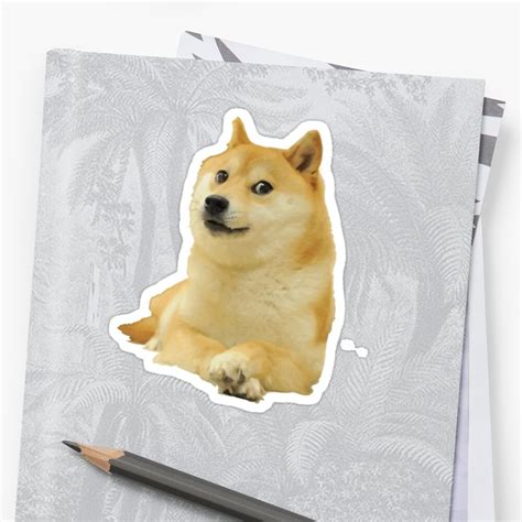 Doge Shibe Meme Classic Stickers By Flashman Redbubble
