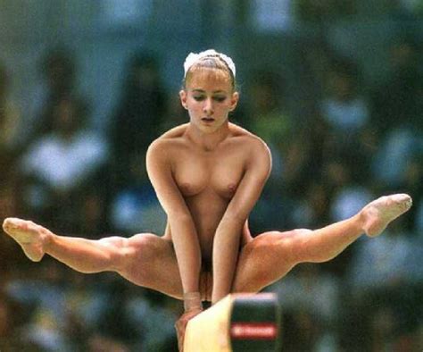 Female Gymnast Beam