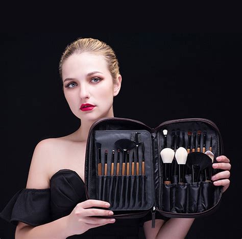 makeup brushes msq 28pcs professional beauty brushes sets with luxury makeup bag foundation